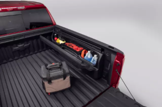 84705352 - : Bed Storage Box, Driver Side-Mounted for Chevrolet: Silverado 1500, Silverado 1500 LTD | GMC: Sierra 1500, Sierra 1500 Limited Image