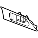 EJ7Z14527AB - Body: Bezel for Lincoln: MKC Image