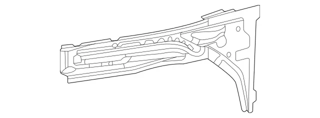 1676202602 - Cowl, Front Panel: Longitudinal Member for Mercedes-Benz: GLE350, GLE450, GLE450e, GLE53 AMG, GLE580, GLE63 AMG S, GLS450, GLS580, GLS63 AMG, Maybach GLS600 Image image