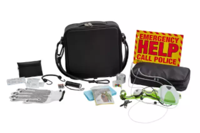 85102744 - Interior: Highway Safety Kit With Cadillac Logo for GM Image