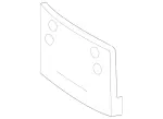 1648170178 - Attachment Parts: License Plate Holder for Mercedes-Benz Image