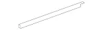 2927250400 - Driver Door: Sealing Rail for Mercedes-Benz: GL350, GL450, GL550, GL63 AMG, GLE300d, GLE350, GLE400, GLE43 AMG, GLE450 AMG, GLE550e, GLE63 AMG, GLE63 AMG S, GLS350d, GLS450, GLS550, GLS63 AMG, ML250, ML350, ML400, ML550, ML63 AMG Image