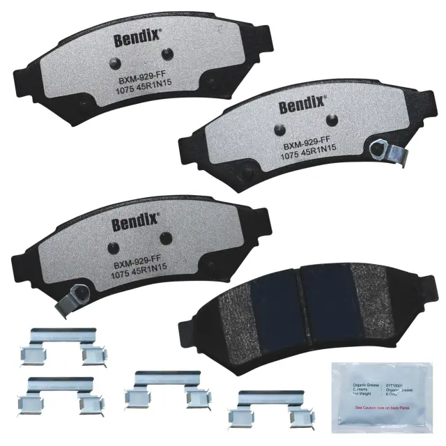 MKD1075FM - Brakes &amp; Brake Parts: BENDIX Fleet MetLok Brake Pad for BENDIX Image