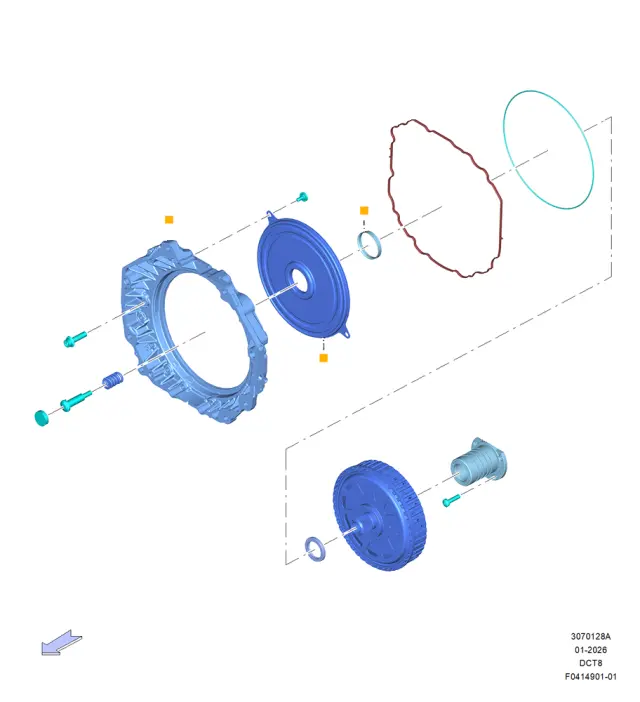 SR3Z7B343A - : Gasket for Ford Image