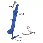 M1PZ78611B08AA - Electrical: Seat Belt Assembly for Ford: Bronco Sport Image