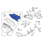 LC3Z9G784B - Engine: Air Cleaner Cover for Ford Image