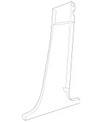 25369005258R73 - Body: Lower Center Pillar Trim for Mercedes-Benz Image