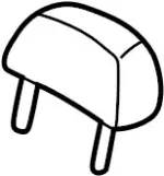 864002W805 - Body: Headrest for INFINITI: QX4 Image