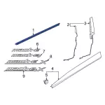 LJ8Z5821452A - : 2021-2024 Ford Mustang Mach-E - Belt Molding for Ford: Mustang Mach-E Image