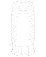 2313230092 - Springs, Suspension and Hydraulics: Elastomeric Boot for Mercedes-Benz Image