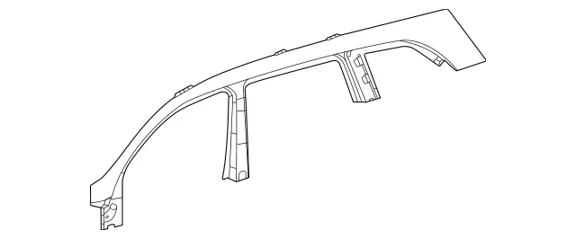 1676377402 - Side Panels: Roof Frame, Outer for Mercedes-Benz: GLS450, GLS580, GLS63 AMG, Maybach GLS600 Image image