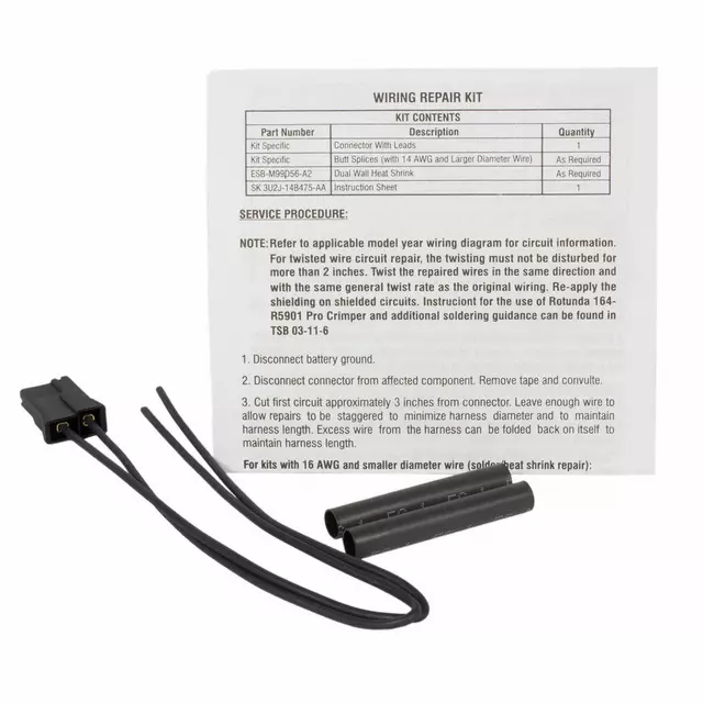 3U2Z14S411EPAB - : OEM NEW 1999-2004 Ford F250 F350 F450 F550 Focus Wire Assembly 3U2Z-14S411-Epab for Ford Image