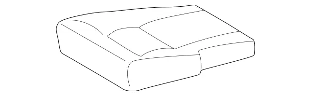 4639200750 - Body: Seat Cushion Pad for Mercedes-Benz Image