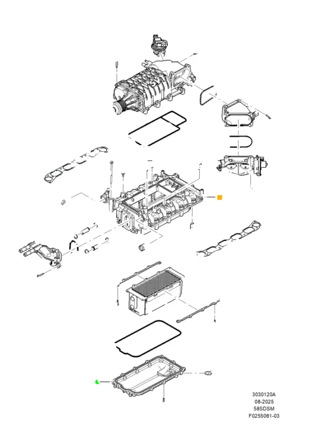 9C1Z12A697B - Engine: Air Charge Temperature Sensor for Ford Image