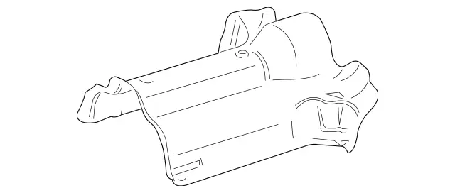 2214710487 - Exhaust System: Screening Plate for Mercedes-Benz: 250, 300S, CL550, CL600, CL63 AMG, CL65 AMG, S350, S400, S500, S600 Image image