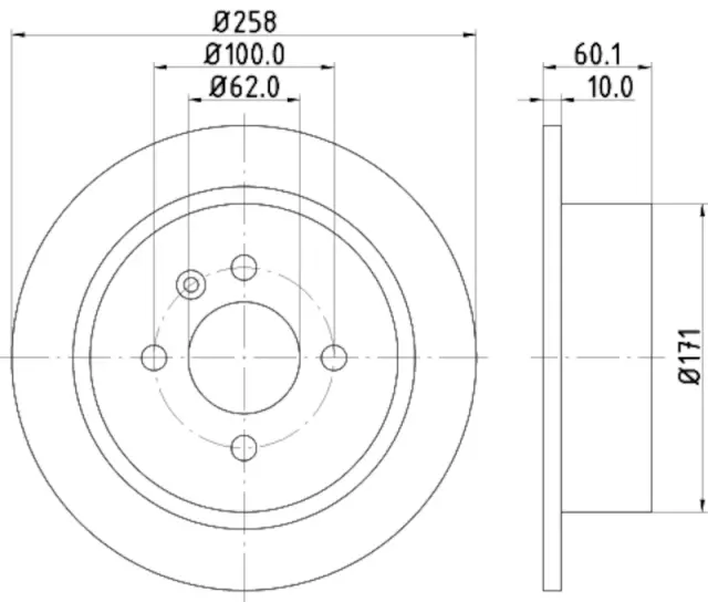 355126012 - Brakes &amp; Brake Parts: Disc Brake Rotor for Hella Pagid Image