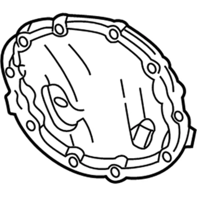 F75Z4033BB - Front Drive Axle: Axle Cover for Ford: Expedition, F-150, F-150 Heritage, F-250, F-250 HD, F-250 Super Duty | Lincoln: Navigator Image