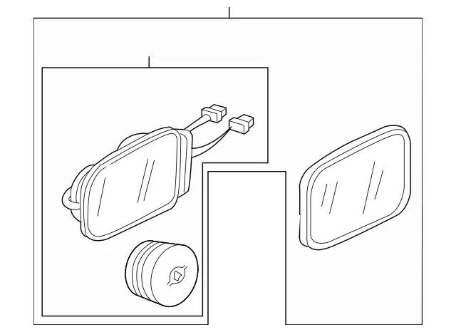 2208100476 - Front Doors: Frame for Mercedes-Benz: CL500, CL55 AMG, S430, S55 AMG Image