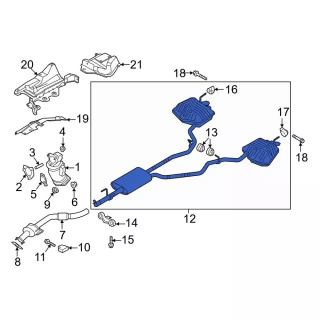 L1MZ5230A - : Exhaust Muffler for Ford: Explorer Image