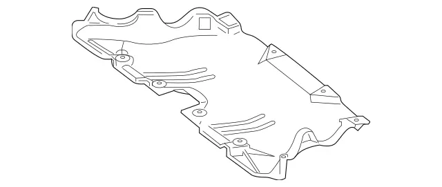 2135203500 - Chassis Sheet Metal Parts/Air Intake: Under Ride Protection for Mercedes-Benz: C400, C43 AMG, C450 AMG, CLS450, CLS53 AMG, E300, E350, E400, E43 AMG, E450, E53 AMG, GLC300, GLC43 AMG Image image