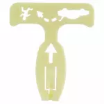 4W1Z5446318AA - Body: Deck Lid Release Cable for Ford: Crown Victoria, Focus, Mustang | Lincoln: Town Car | Mercury: Grand Marquis Image