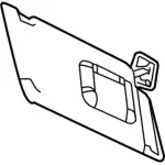 DA8Z7404104AA - : Sun-Visor for Ford Image