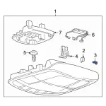 W506922S437 - Body: Overhead Console Screw for Ford Image