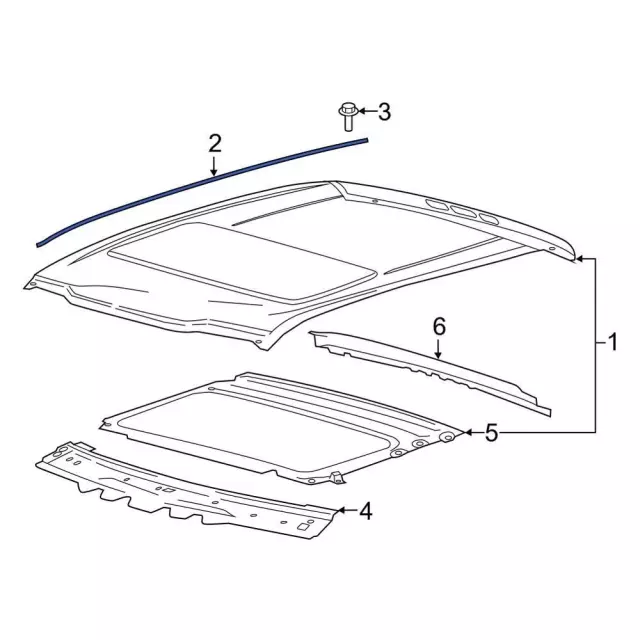 HC3Z28537A49B - Body: Retainer for Ford: F-250 Super Duty, F-350 Super Duty Image