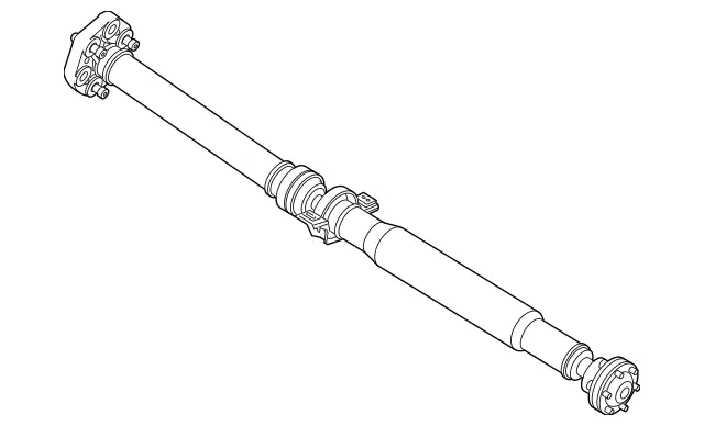 1664109800 - Propeller Shaft: Propeller Shaft for Mercedes-Benz: GLE400, ML400, ML550 Image image