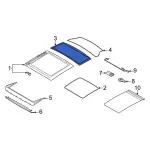 LJ6Z54500A18B - Body: Rear Glass for Ford: Escape Image