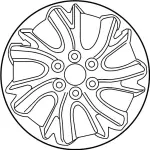 D0C001LD2A - : Wheel, Alloy for INFINITI: QX80 Image