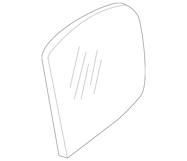 164810831964 - Front Doors: Mirror Glass for Mercedes-Benz: GL320, GL550, ML320, ML350, ML450, ML500, ML550, ML63 AMG Image