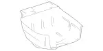 2076905600 - Covering and Lining: Trim, Spare Wheel Well for Mercedes-Benz: E550 Image