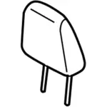 GJ5Z78611A09DA - Body: Headrest, Outer for Ford: C-Max, Escape Image