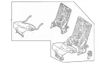 1679300100 - Folding Seat/Center Seat: Seat Frame Base for Mercedes-Benz Image