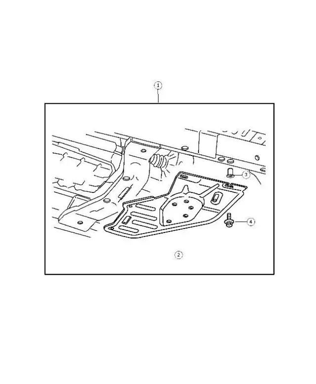 Skid - Transfer Case Plate Package - Mopar (82209455)