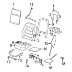 4L2Z7862900JAC - Body: Seat Cover for Ford: Explorer Image