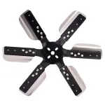 17018 - : 18" Heavy Duty Stainless Steel Standard Rotation Flex Fan, Black Hub for Derale Image