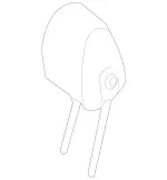 21397046501D01 - Body: Headrest for Mercedes-Benz Image