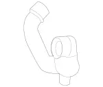 2055018982 - Radiator: Molded Hose with Armature for Mercedes-Benz Image