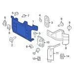 PC3Z17B985A - Body: Mount Plate for Ford Image