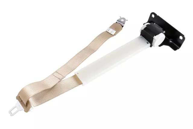 19259937 - : Cashmere Front Center Seat Belt with Retractor for Chevrolet: Silverado 1500, Silverado 2500 HD, Silverado 3500 HD | GMC: Sierra 1500, Sierra 2500 HD, Sierra 3500 HD Image