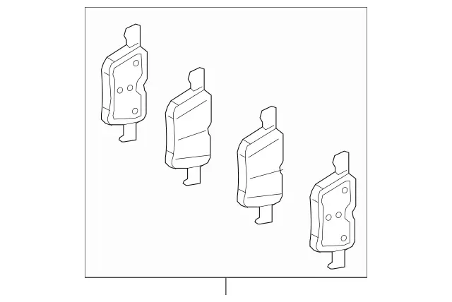 4203304 - Brakes: Disk Brake Pad for Mercedes-Benz: AMG GT, AMG GT 43, AMG GT 53, AMG GT 63, AMG GT 63 S, AMG GT 63 S E Performance, AMG GT Black Series, AMG GT C, AMG GT R, AMG GT S, E63 AMG S Image