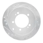 63172016L - : DFC Brake Rotor - Drilled and Slotted - Silver for DYNAMIC FRICTION Image