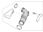 5W1Z9B659BE - Engine: Engine Air Intake Hose for Ford: Crown Victoria | Lincoln: Town Car | Mercury: Grand Marquis Image