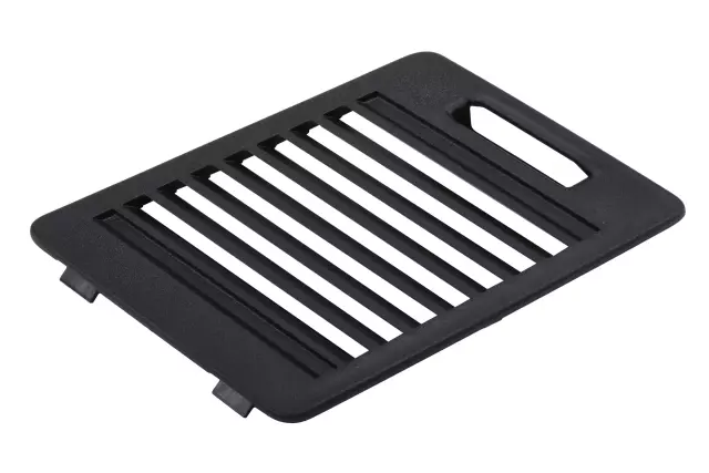 Jet Black Driver Side Rear Window Panel Stowage Compartment Cover - GM (23232405)