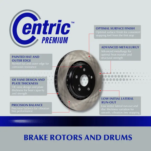 12834089 - : Centric Premium OE Style Drilled Brake Rotor for Centric Parts Image
