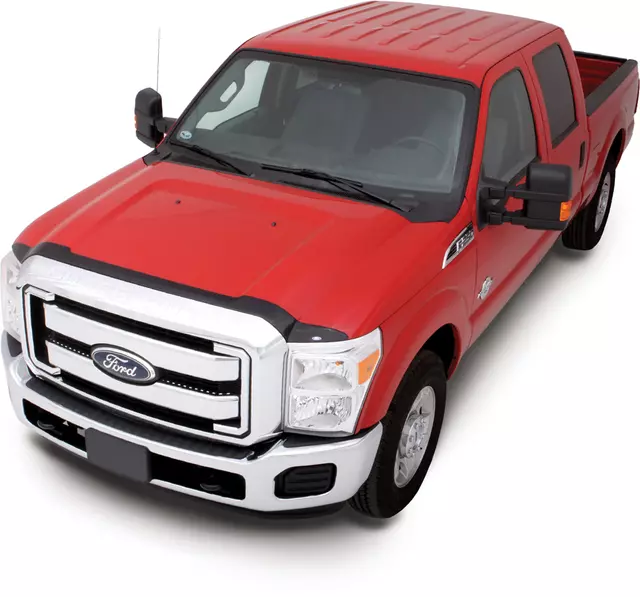 VBC3Z16C900G - Exterior: Hood Protector By Lund - Aeroskin for Ford: E-350 Super Duty, E-450 Super Duty, F-250 Super Duty, F-350 Super Duty, F-450 Super Duty, F-550 Super Duty Image