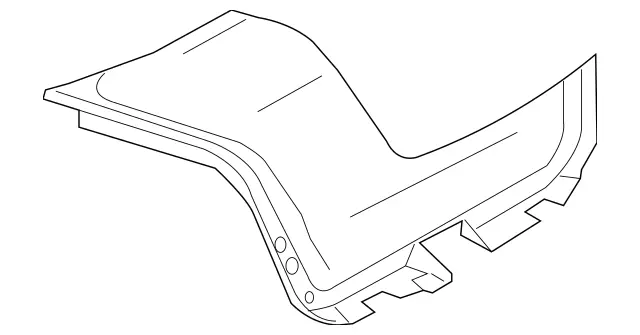 21969006419C53 - Body: Trunk Lid Trim for Mercedes-Benz Image