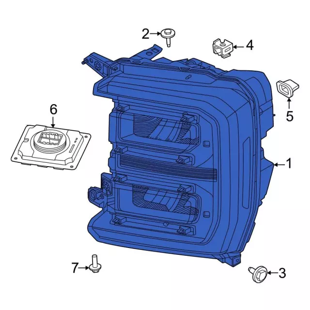 PC3Z13008J - : 2023-2024 Ford - Headlamp Assembly for Ford: F-250 Super Duty, F-350 Super Duty, F-450 Super Duty, F-550 Super Duty Image